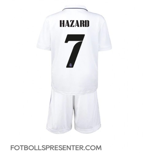 Real Madrid Eden Hazard #7 Hemmatröja Barn 2022-23 Kortärmad (+ korta byxor)